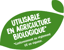 Utilisable en agriculture biologique